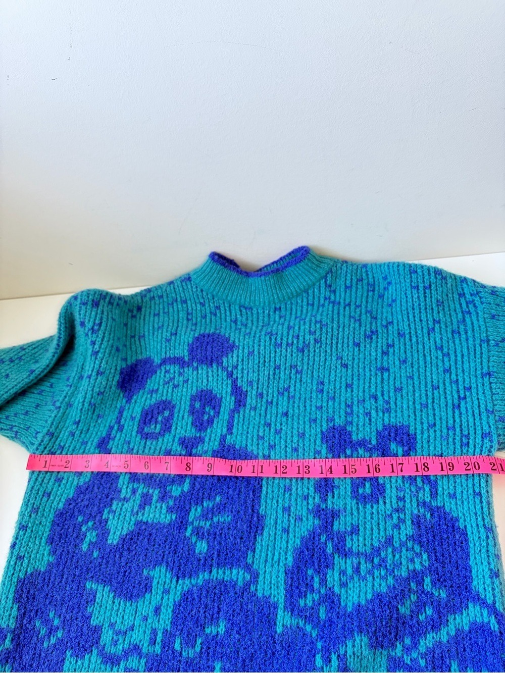 Vintage Stefanel 1980 Made in Italy Panda Bears Novelty Sweater - Picture 8 of 9